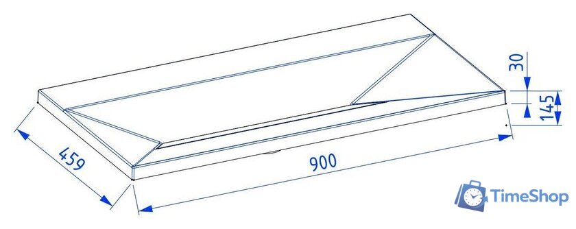Умывальник Lauter Nelli 90 (бетон кварц) - Изображение №2 — Интернет-магазин Time-Shop