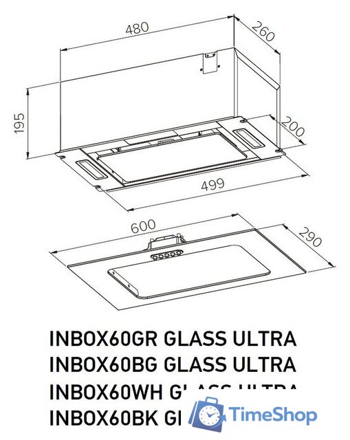 Кухонная вытяжка Meferi INBOX60BK Matt Glass Ultra - Изображение №14 — Интернет-магазин Time-Shop