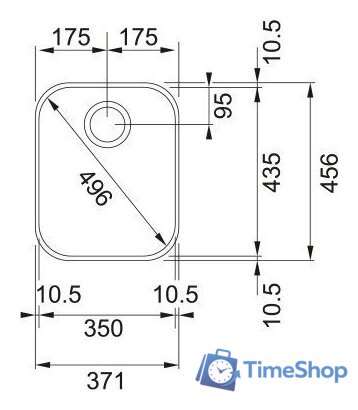 Кухонная мойка Franke Ariane ARX 110-35 122.0154.914 - Изображение №2 — Интернет-магазин Time-Shop