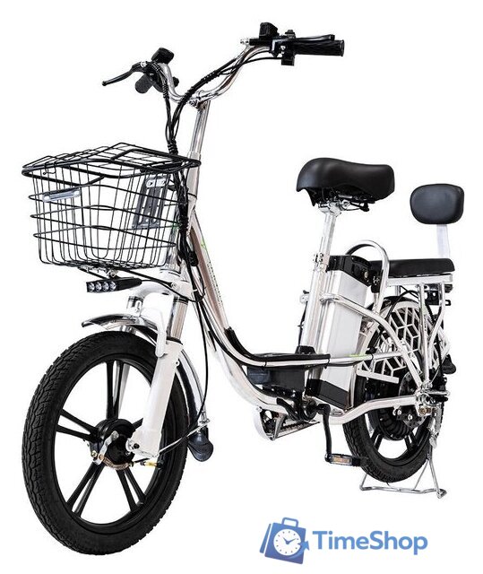 Электровелосипед Yakama S1 (серебристый) - Изображение №1 — Интернет-магазин Time-Shop