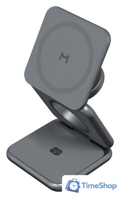 Беспроводное зарядное Magssory Fold Pro 3 в 1 WCH063 (темно-серый) - Изображение №5 — Интернет-магазин Time-Shop