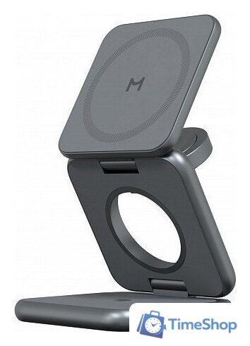 Беспроводное зарядное Magssory Fold Pro 3 в 1 WCH063 (темно-серый) - Изображение №1 — Интернет-магазин Time-Shop