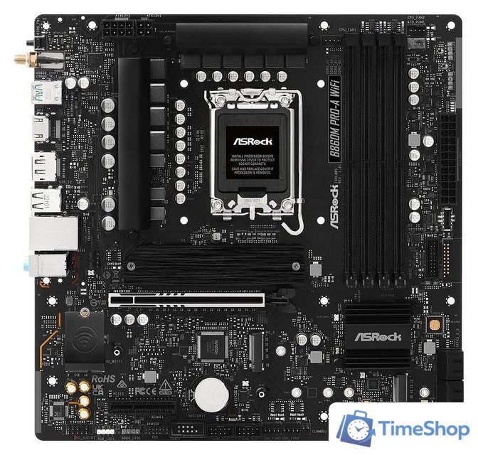 Материнская плата ASRock B860M Pro-A WiFi - Изображение №1 — Интернет-магазин Time-Shop
