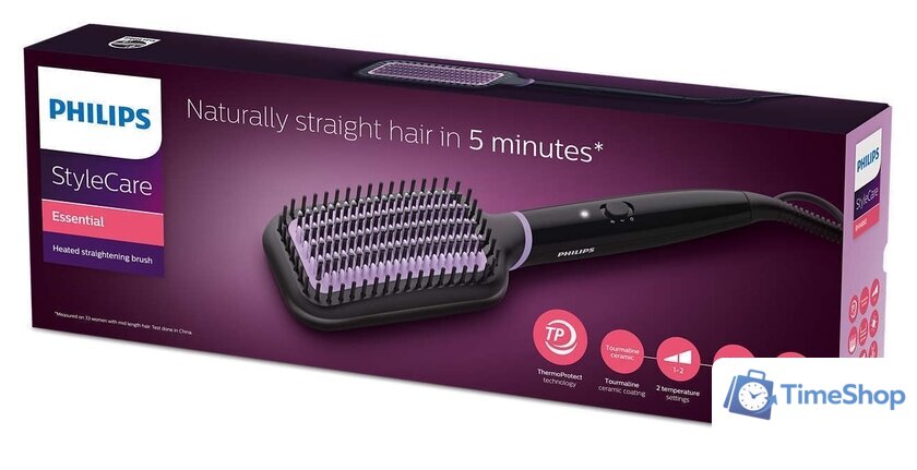 Щетка-выпрямитель Philips BHH880/00 - Изображение №7 — Интернет-магазин Time-Shop