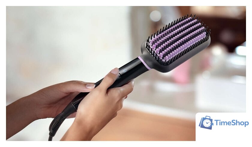 Щетка-выпрямитель Philips BHH880/00 - Изображение №9 — Интернет-магазин Time-Shop
