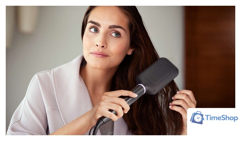 Щетка-выпрямитель Philips BHH880/00 - Изображение №11 — Интернет-магазин Time-Shop