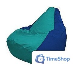 Кресло-мешок Flagman Груша Супер Мега 4XL Г5.1-291 (бирюзовый/синий) - Изображение №1 — Интернет-магазин Time-Shop