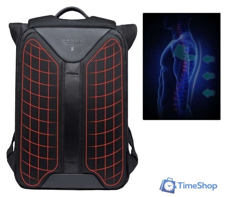 Городской рюкзак Bange BG62 (черный) - Изображение №6 — Интернет-магазин Time-Shop