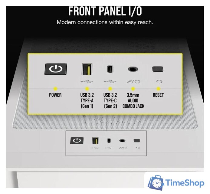 Корпус Corsair iCUE 4000D RGB Airflow CC-9011241-WW - Изображение №6 — Интернет-магазин Time-Shop