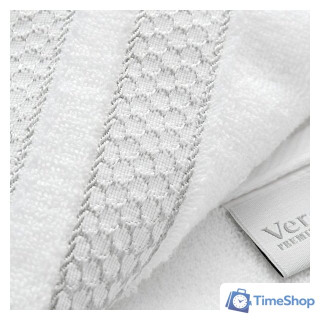 Набор полотенец Verossa МХ50 Reticolo 08 НПК044 752382 (белый) - Изображение №6 — Интернет-магазин Time-Shop