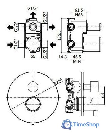 Смеситель Paffoni Light LIG019ST - Изображение №2 — Интернет-магазин Time-Shop