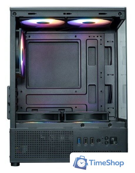 Корпус XASTRA Q300M 5FRGB (черный) - Изображение №2 — Интернет-магазин Time-Shop