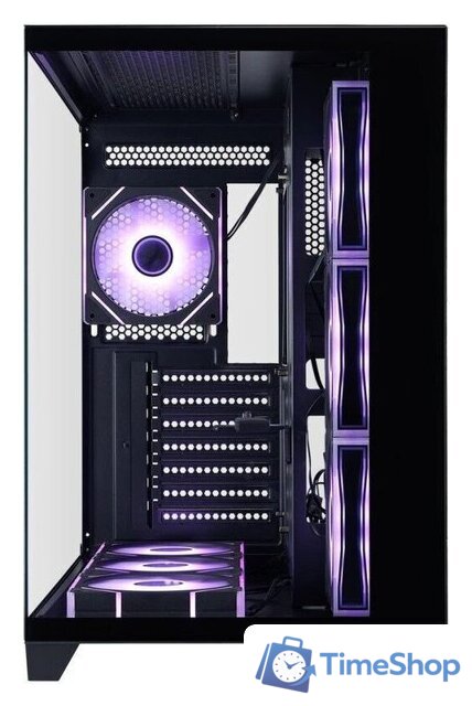 Корпус 1stPlayer MEGAVIEW MV8-TP ARGB MV8-TP-BK-6FC7R-1FC7-HUB2 (черный) - Изображение №4 — Интернет-магазин Time-Shop