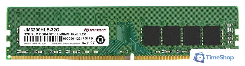 Оперативная память Transcend JetRam 32GB DDR4 PC4-25600 JM3200HLE-32G - Изображение №1 — Интернет-магазин Time-Shop