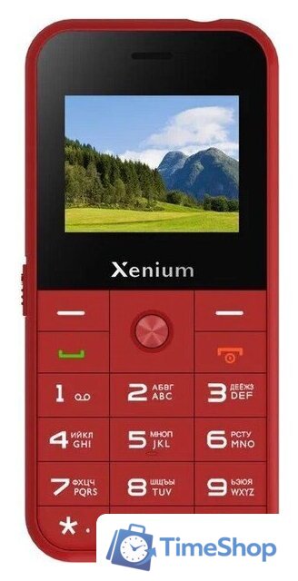 Кнопочный телефон Xenium X718 (красный) - Изображение №4 — Интернет-магазин Time-Shop