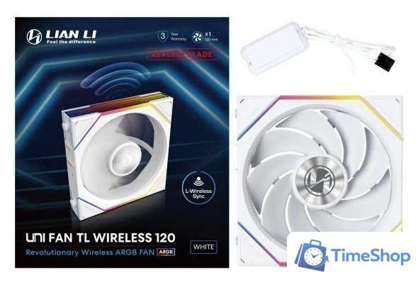 Вентилятор для корпуса Lian Li Uni Fan TL 120 Wireless Reverse 12RTL1W1W G99.12RTL1W1W.R0 - Изображение №7 — Интернет-магазин Time-Shop