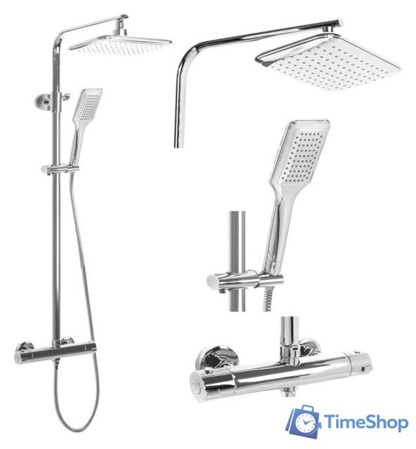 Душевая система  Rea Tom Chrome REA-P7100 - Изображение №1 — Интернет-магазин Time-Shop
