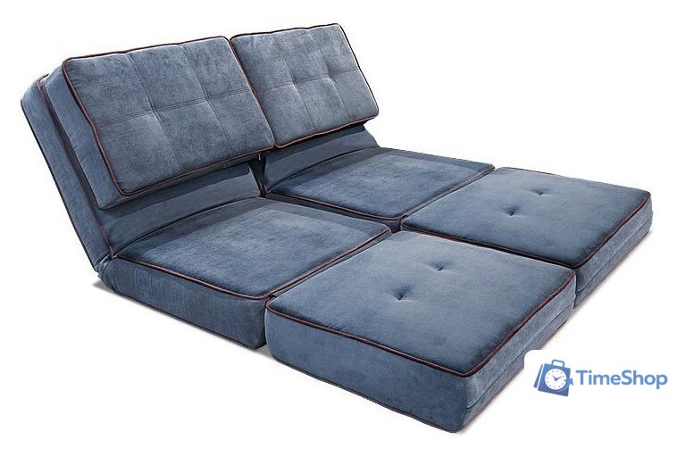 Кресло-кровать Лама-мебель Раскладное Марио (Bahama Denim/Bahama Grey) - Изображение №8 — Интернет-магазин Time-Shop