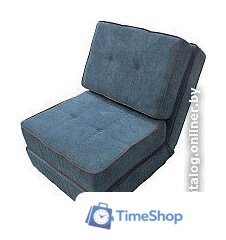 Кресло-кровать Лама-мебель Раскладное Марио (Bahama Denim/Bahama Grey) - Изображение №5 — Интернет-магазин Time-Shop