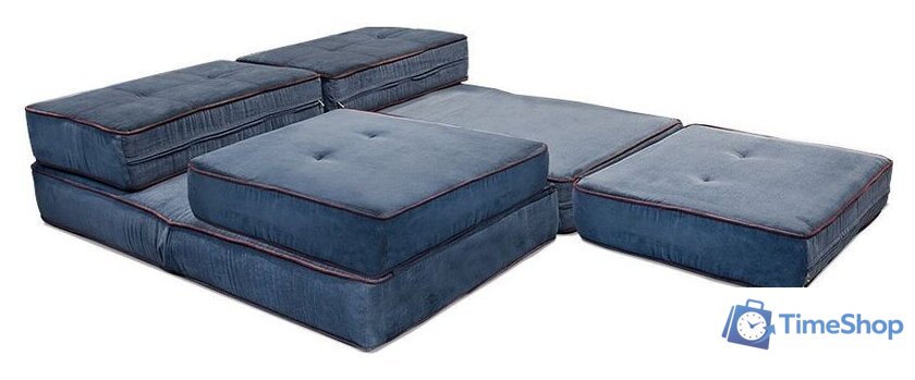 Кресло-кровать Лама-мебель Раскладное Марио (Bahama Denim/Bahama Grey) - Изображение №10 — Интернет-магазин Time-Shop