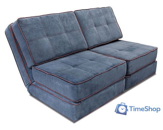 Кресло-кровать Лама-мебель Раскладное Марио (Bahama Denim/Bahama Grey) - Изображение №7 — Интернет-магазин Time-Shop