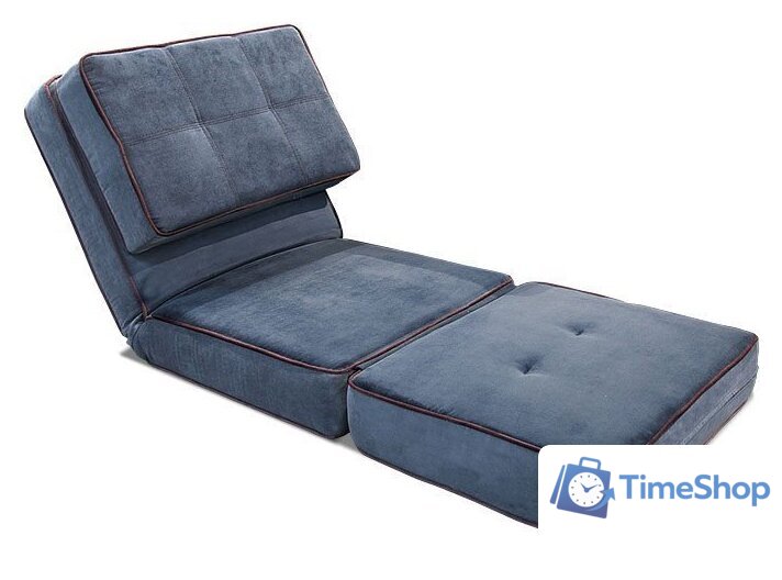Кресло-кровать Лама-мебель Раскладное Марио (Bahama Denim/Bahama Grey) - Изображение №4 — Интернет-магазин Time-Shop