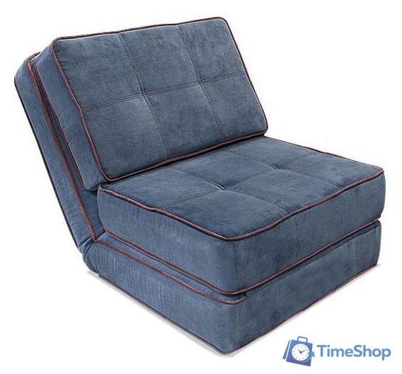 Кресло-кровать Лама-мебель Раскладное Марио (Bahama Denim/Bahama Grey) - Изображение №1 — Интернет-магазин Time-Shop