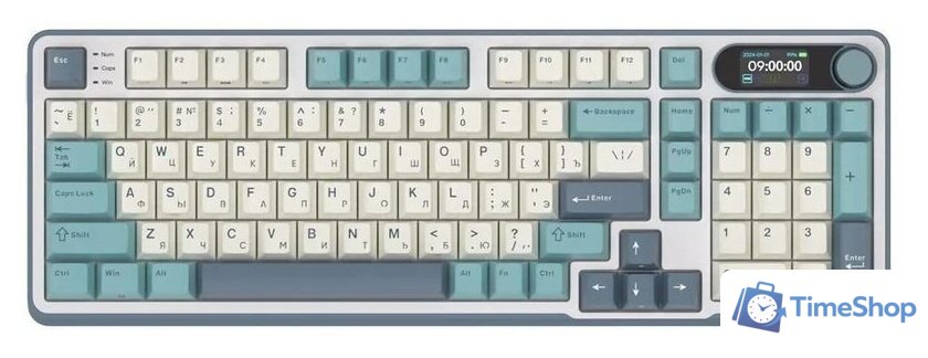 Клавиатура Royal Kludge RK-S98 RGB Light Cloud (RK Chartreuse) - Изображение №2 — Интернет-магазин Time-Shop