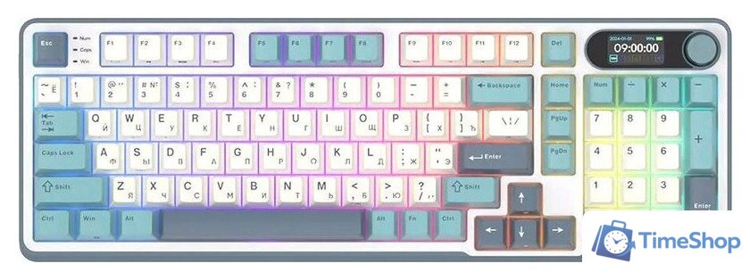 Клавиатура Royal Kludge RK-S98 RGB Light Cloud (RK Chartreuse) - Изображение №1 — Интернет-магазин Time-Shop