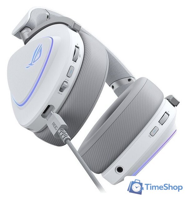 Наушники ASUS ROG Delta II Moonlight White - Изображение №4 — Интернет-магазин Time-Shop