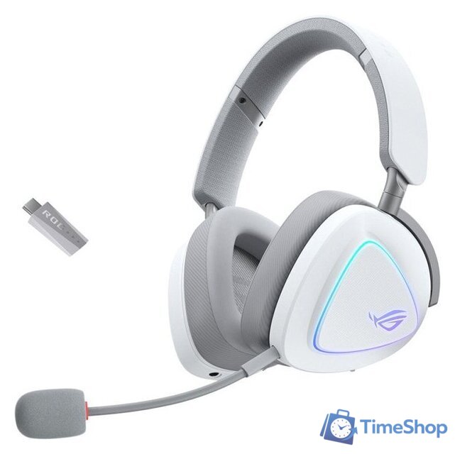 Наушники ASUS ROG Delta II Moonlight White - Изображение №1 — Интернет-магазин Time-Shop