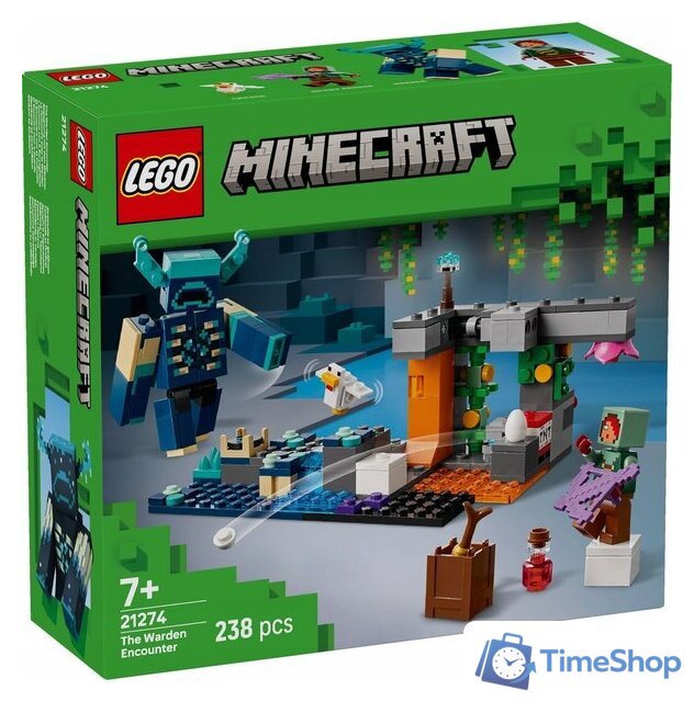 Конструктор LEGO Minecraft Встреча с надзирателем 21274 - Изображение №1 — Интернет-магазин Time-Shop