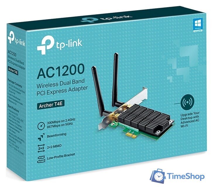 Wi-Fi адаптер TP-Link Archer T4E AC1200 - Изображение №6 — Интернет-магазин Time-Shop