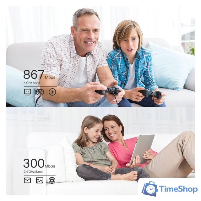 Wi-Fi адаптер TP-Link Archer T4E AC1200 - Изображение №4 — Интернет-магазин Time-Shop