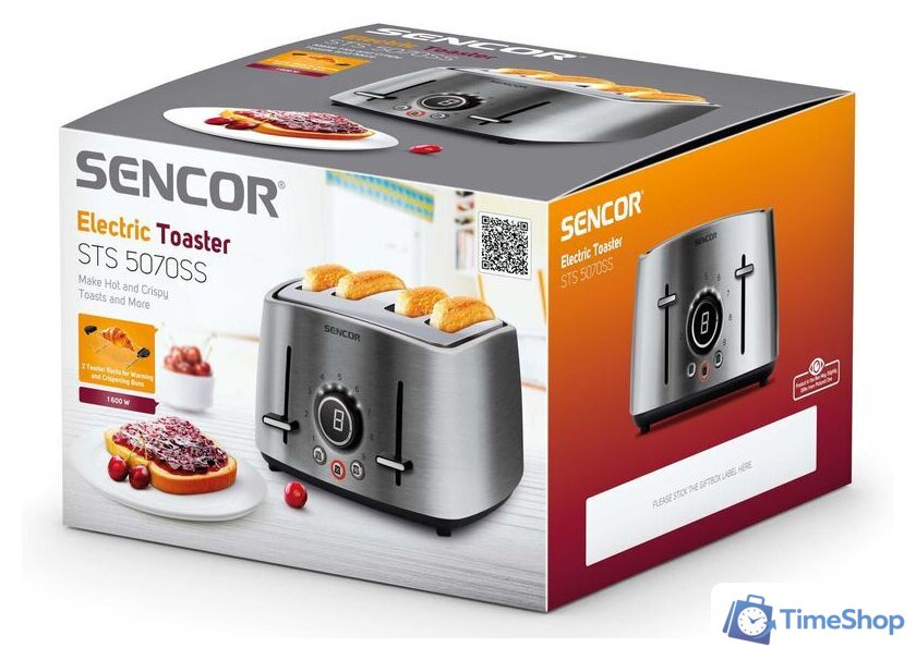 Тостер Sencor STS 5070SS - Изображение №10 — Интернет-магазин Time-Shop