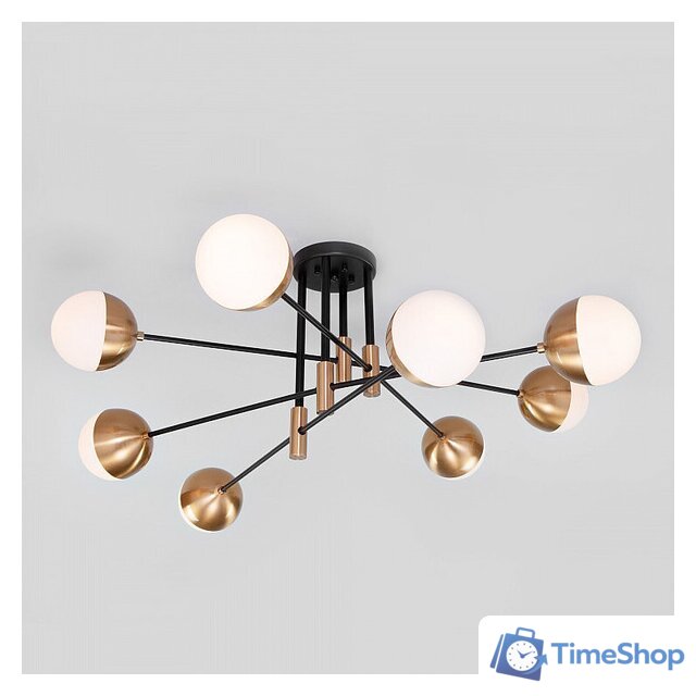 Люстра средней высоты Евросвет Nuvola 70129/8 латунь - Изображение №4 — Интернет-магазин Time-Shop