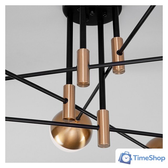 Люстра средней высоты Евросвет Nuvola 70129/8 латунь - Изображение №2 — Интернет-магазин Time-Shop