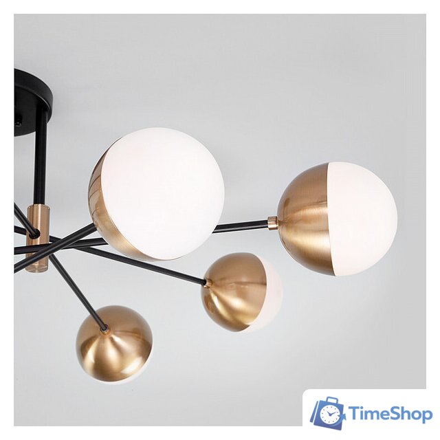 Люстра средней высоты Евросвет Nuvola 70129/8 латунь - Изображение №3 — Интернет-магазин Time-Shop