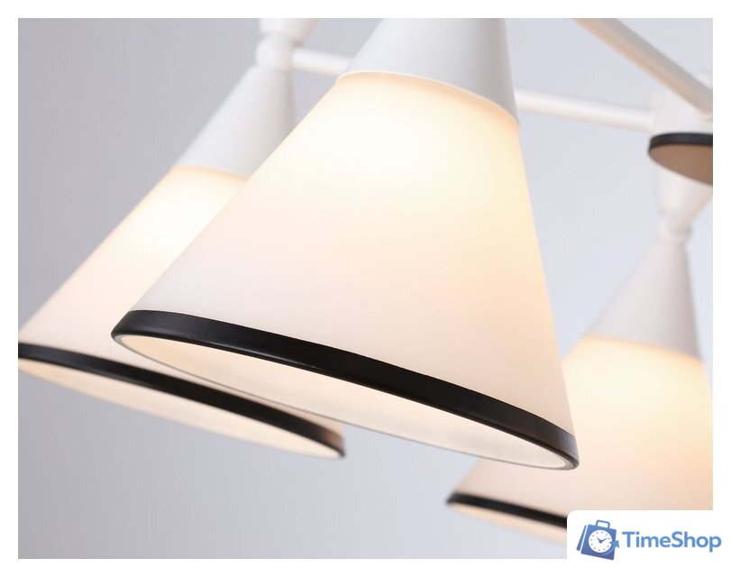 Люстра средней высоты Ambrella light Traditional TR3165/5 WH/BK - Изображение №5 — Интернет-магазин Time-Shop