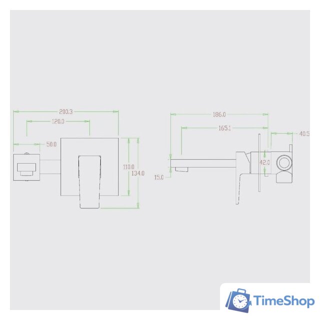 Смеситель Kern 2055 Matt Gold - Изображение №2 — Интернет-магазин Time-Shop