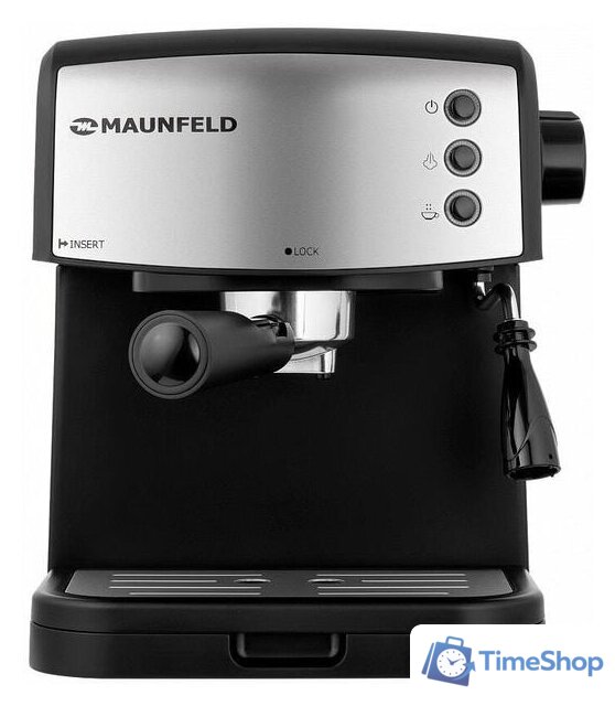 Рожковая кофеварка MAUNFELD MF-734BK - Изображение №3 — Интернет-магазин Time-Shop