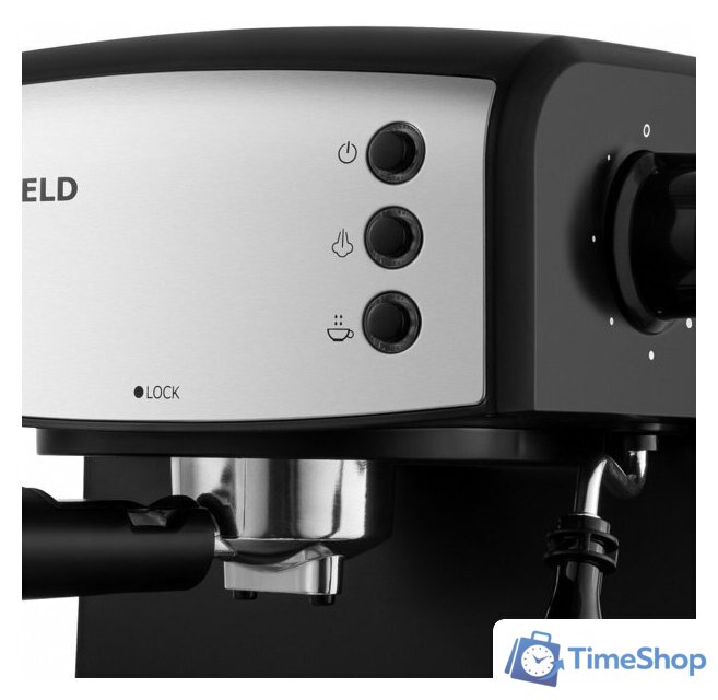 Рожковая кофеварка MAUNFELD MF-734BK - Изображение №7 — Интернет-магазин Time-Shop