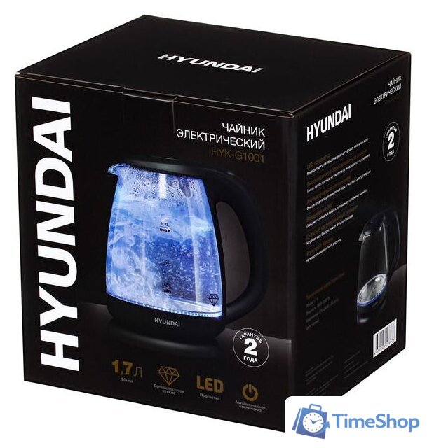 Электрический чайник Hyundai HYK-G1001 - Изображение №7 — Интернет-магазин Time-Shop