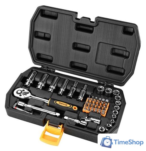 Набор трещотка с головками и битами Deko DKMT49 (49 предметов) - Изображение №5 — Интернет-магазин Time-Shop