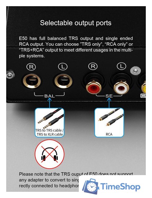 Цифро-аналоговый преобразователь Topping E50 (серебристый) - Изображение №7 — Интернет-магазин Time-Shop
