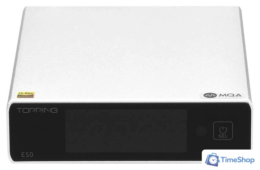 Цифро-аналоговый преобразователь Topping E50 (серебристый) - Изображение №1 — Интернет-магазин Time-Shop