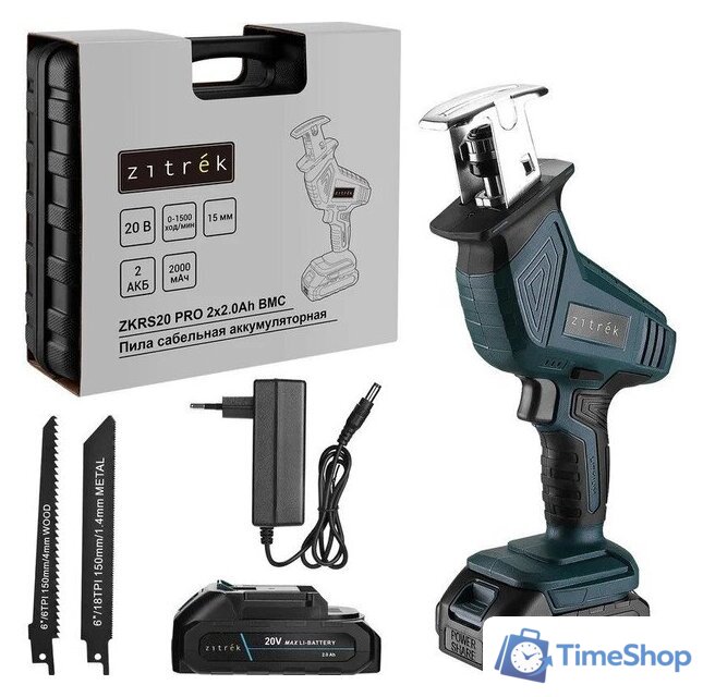 Сабельная пила Zitrek ZKRS20 Pro 085-1316 (с 2-мя АКБ) - Изображение №1 — Интернет-магазин Time-Shop
