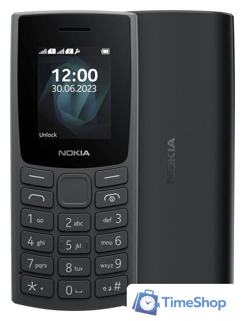 Кнопочный телефон Nokia 105 (2023) Dual SIM TA-1557 (черный) - Изображение №1 — Интернет-магазин Time-Shop