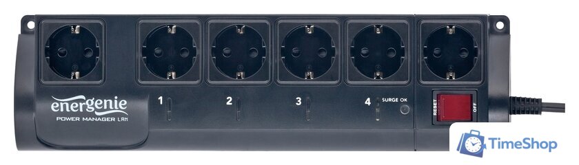 Сетевой фильтр EnerGenie EG-PMS2-LAN - Изображение №1 — Интернет-магазин Time-Shop