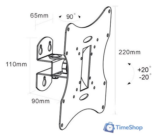 Кронштейн для телевизора Arm Media LCD-201 - Изображение №2 — Интернет-магазин Time-Shop